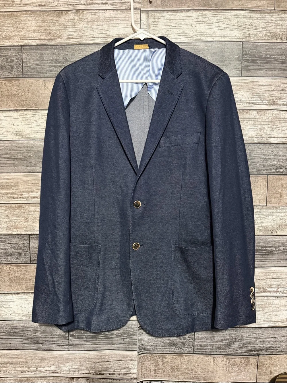 Brooks Brothers Milano Dondi Jersey Blazer Jacket Men’s 41R Blue 2 Button